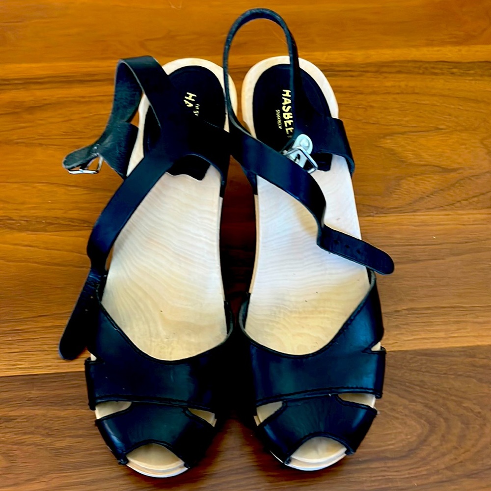 Swedish Hasbeen clogs black size 38